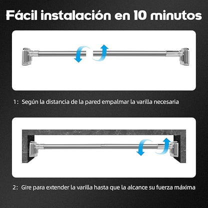 Barra Ajustable de Acero Inoxidable