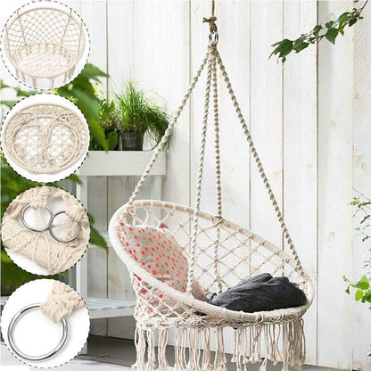🌴 Silla Hamaca de Macramé – Tu rincón favorito empieza aquí