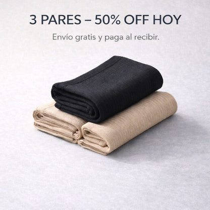 Medias Compresión con Cierre Unisex 3PARES (L/XL 39 a 43) ~ Compresión graduada con ajuste firme y cómodo!