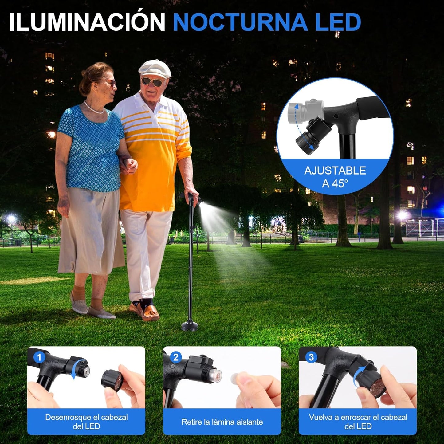 Bastón Perfect Cane Retráctil