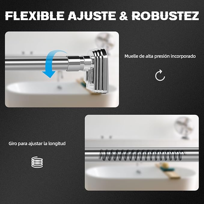 Barra Ajustable de Acero Inoxidable