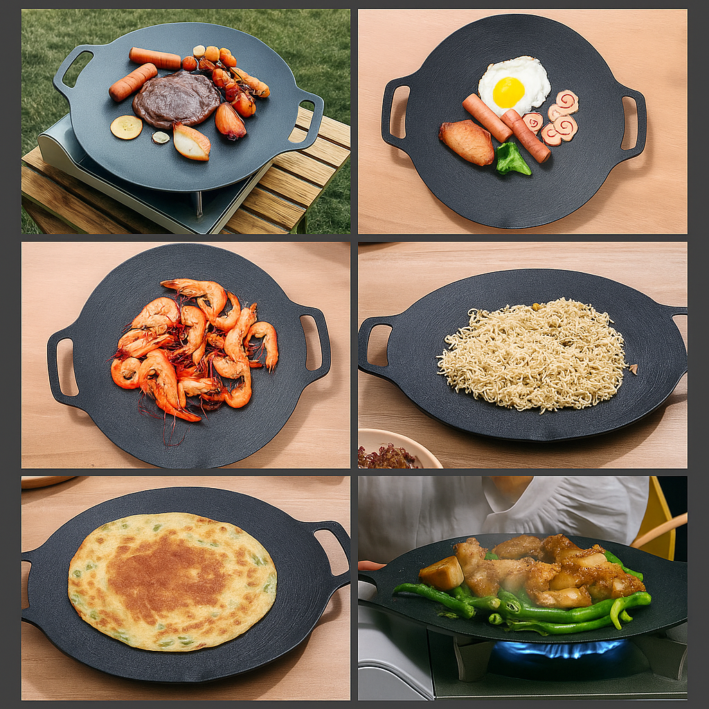 Disco Antiadherente de 30 cm - Conserva los jugos y realza el sabor 😋