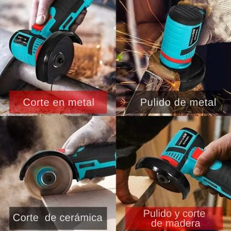 Mini Amoladora Angular + 2 baterías - ✔️ Sin cables · ✔️ Más control · ✔️ Mejor acabado
