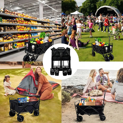 Carro Plegable Todo Terreno — El peso va en el carro… no en ti 🙌