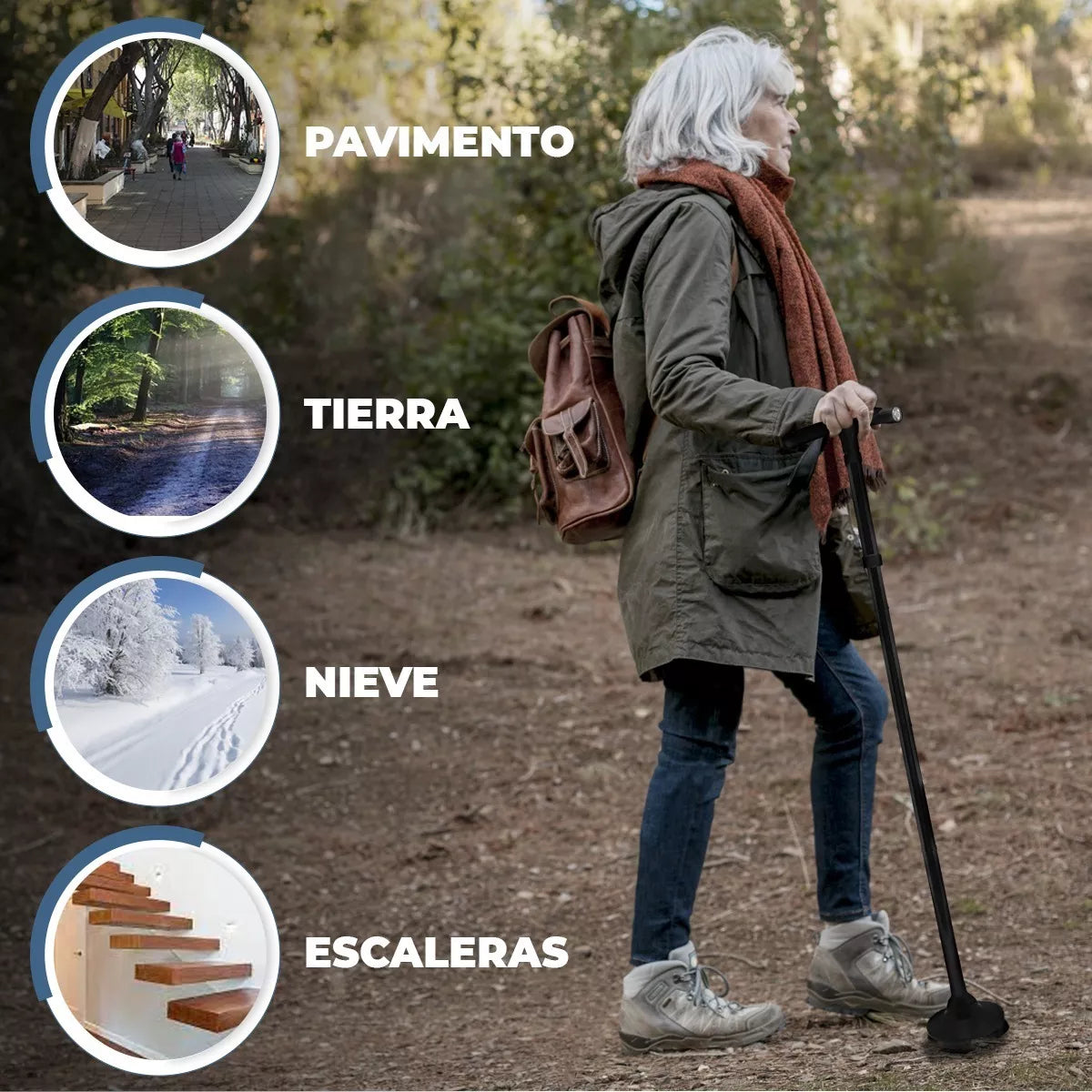 Bastón Perfect Cane Retráctil