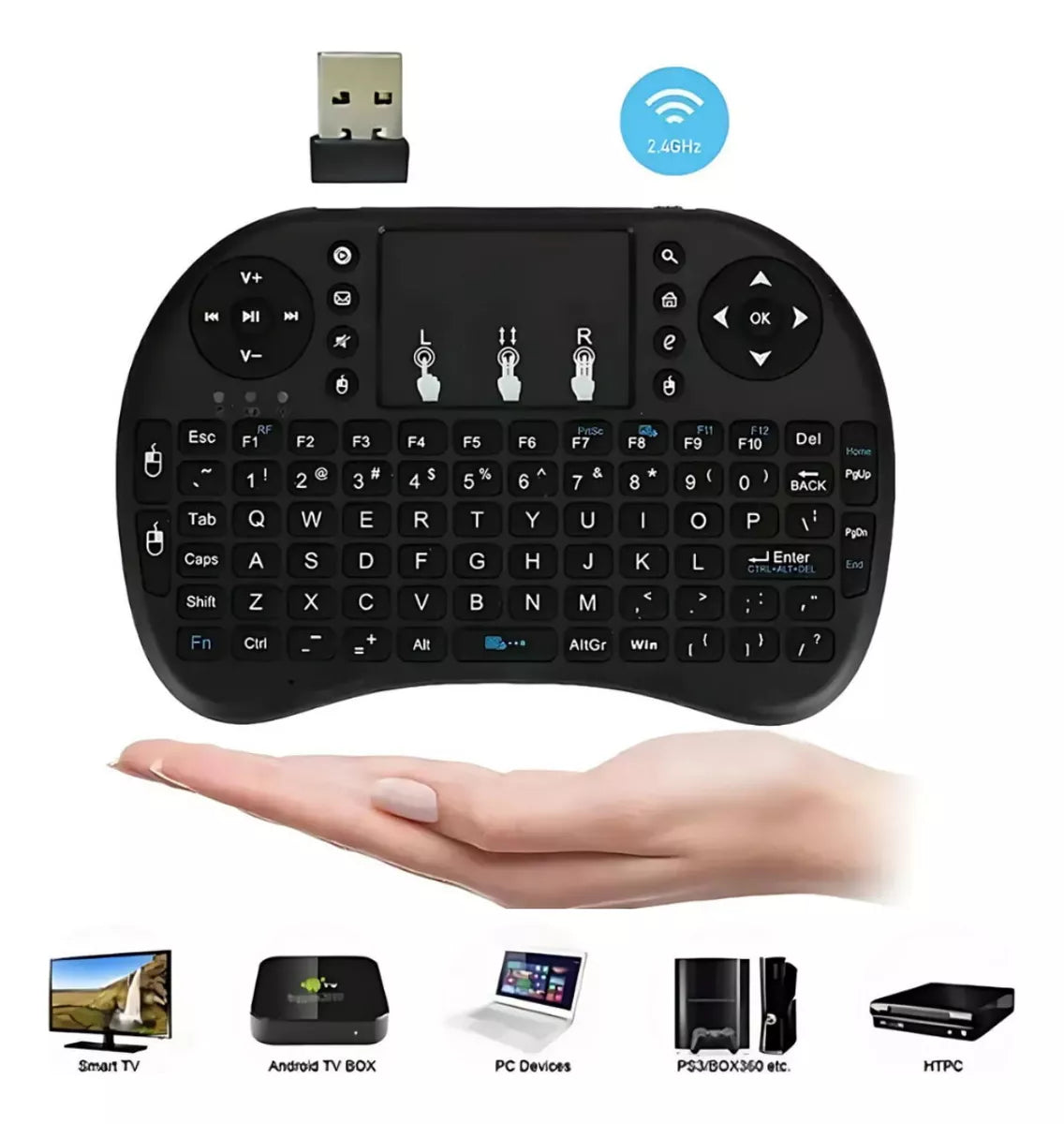 Teclado Mini KeyBoard con retroiluminación RGB