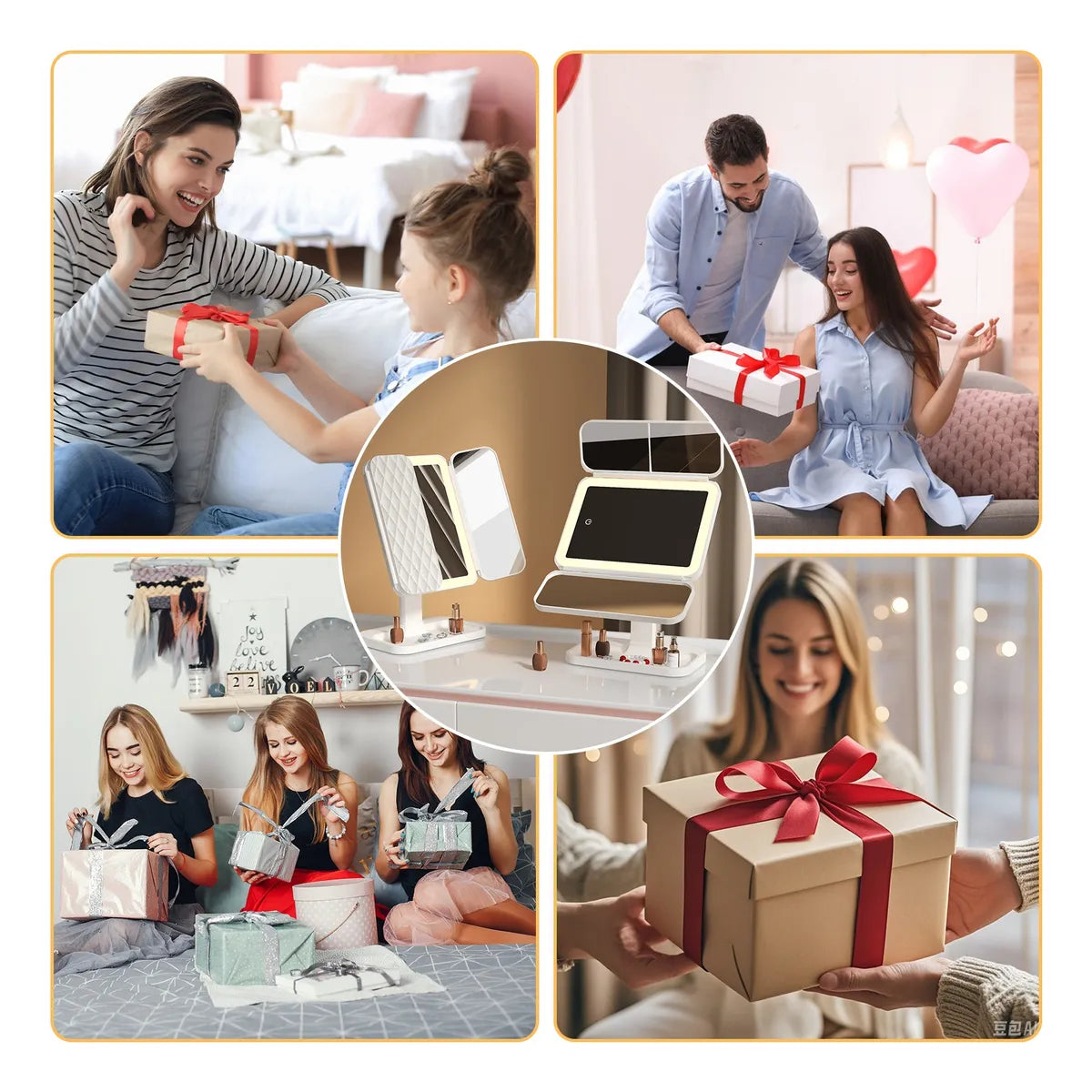 Espejo Led Triple LumiBelle ™  ¬ Para verte radiante en cualquier lugar 💄