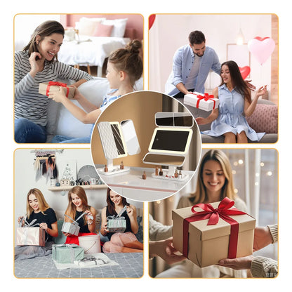 Espejo Led Triple LumiBelle ™  ¬ Para verte radiante en cualquier lugar 💄