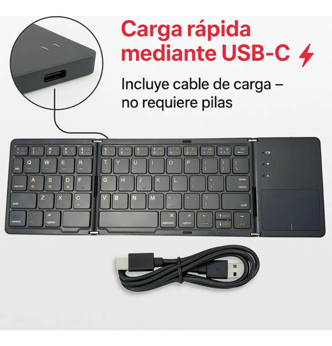 Teclado Plegable Bluetooth FlexKey™ – Trabajar sin límites, donde quieras!
