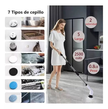 🧼✨ CEPILLO ELÉCTRICO 7 EN 1 - Limpieza sin esfuerzo con 50% OFF + Envío Gratis