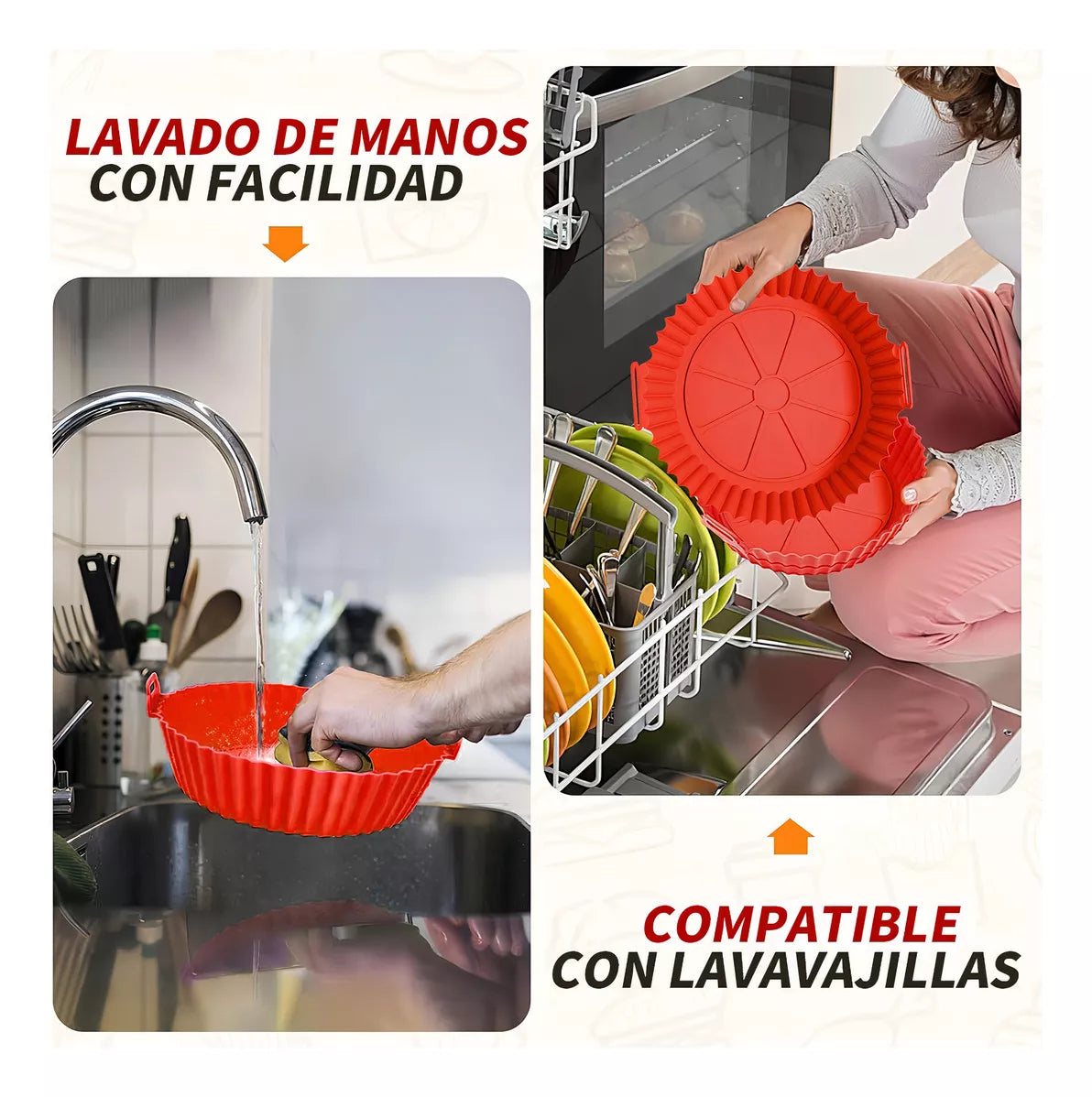 Kit de 6 moldes de silicona reutilizables QUICKBAKER PRO