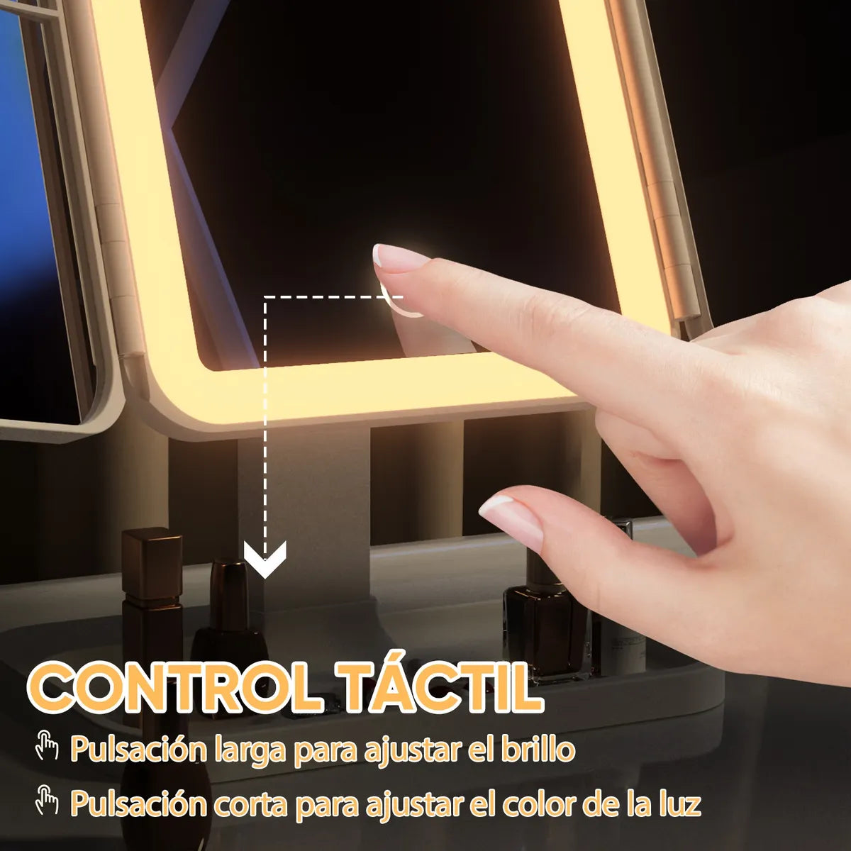 Espejo Led Triple LumiBelle ™  ¬ Para verte radiante en cualquier lugar 💄