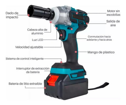 TorqueMaster™ 20V con Doble Batería + Accesorios
