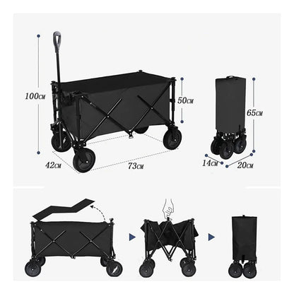 Carro Plegable Todo Terreno — El peso va en el carro… no en ti 🙌
