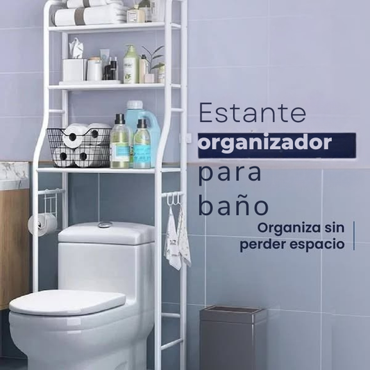 🚿Estante Organizador para Baño ~ Resuelve el Desorden y Espacio con Estilo