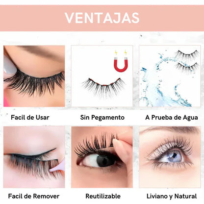 Set Pestañas Magnéticas x5 ~ Belleza que atrae, tan magnéticas como tú✨