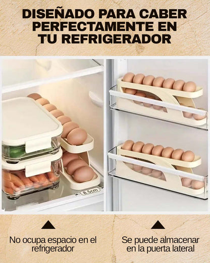 🥚Pack 2 Organizadores Rodantes para 14 Huevos