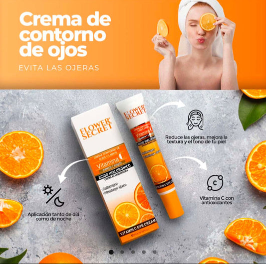 Contorno de Ojos con Vitamina C y Ácido Hialurónico
