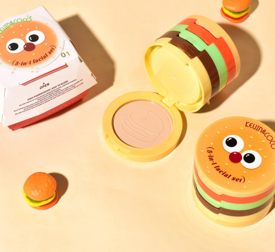 SET DE MAQUILLAJE BURGER GLAM KEVIN&COCO®️