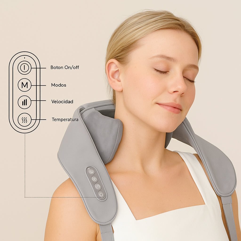 Masajeador CerviCalm - Alivio cómodo, donde lo necesitas🧘‍♀️