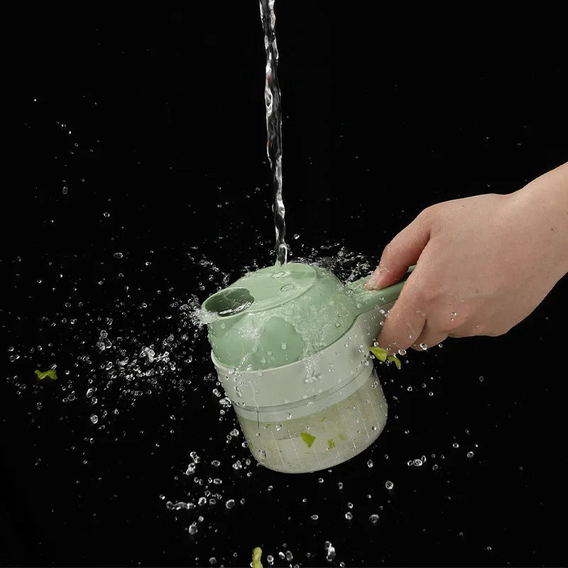 Picadora Eléctrica Portátil 4 en 1