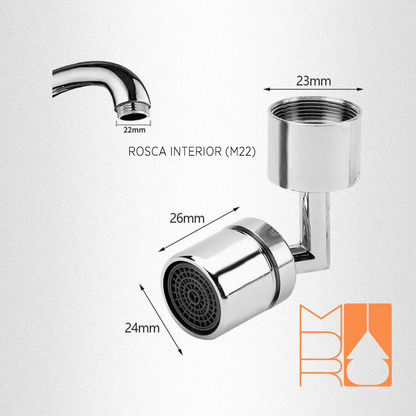 Grifo con Filtro Antisalpicaduras