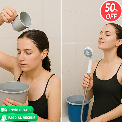SiempreAgua™ 🚿🔋 Ducha Portátil Recargable - ¡Siempre lista, cuando y donde la necesites!