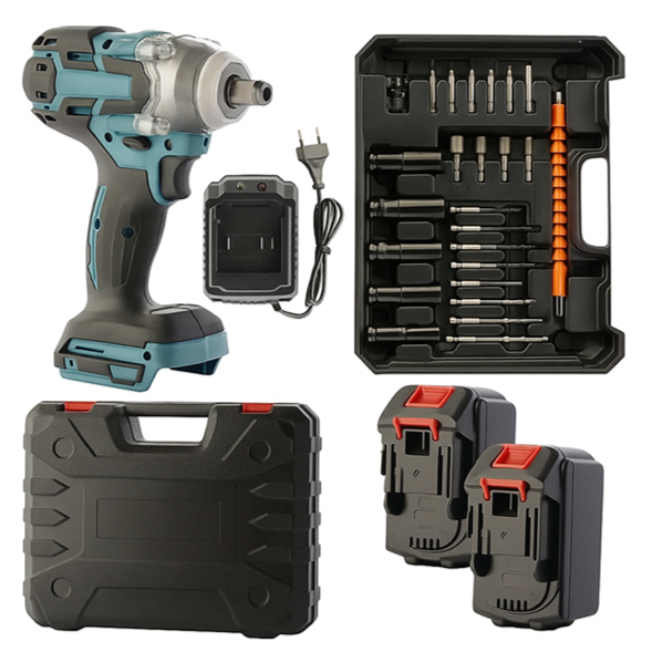 TorqueMaster™ 20V con Doble Batería + Accesorios