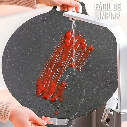 Disco Antiadherente de 30 cm - Conserva los jugos y realza el sabor 😋