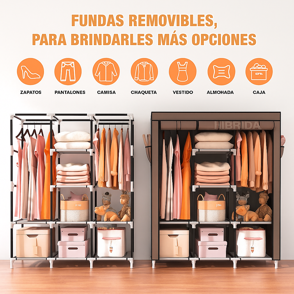 🧥Clóset SmartBox™ - Arma, ordena y gana espacio sin estrés ni herramientas