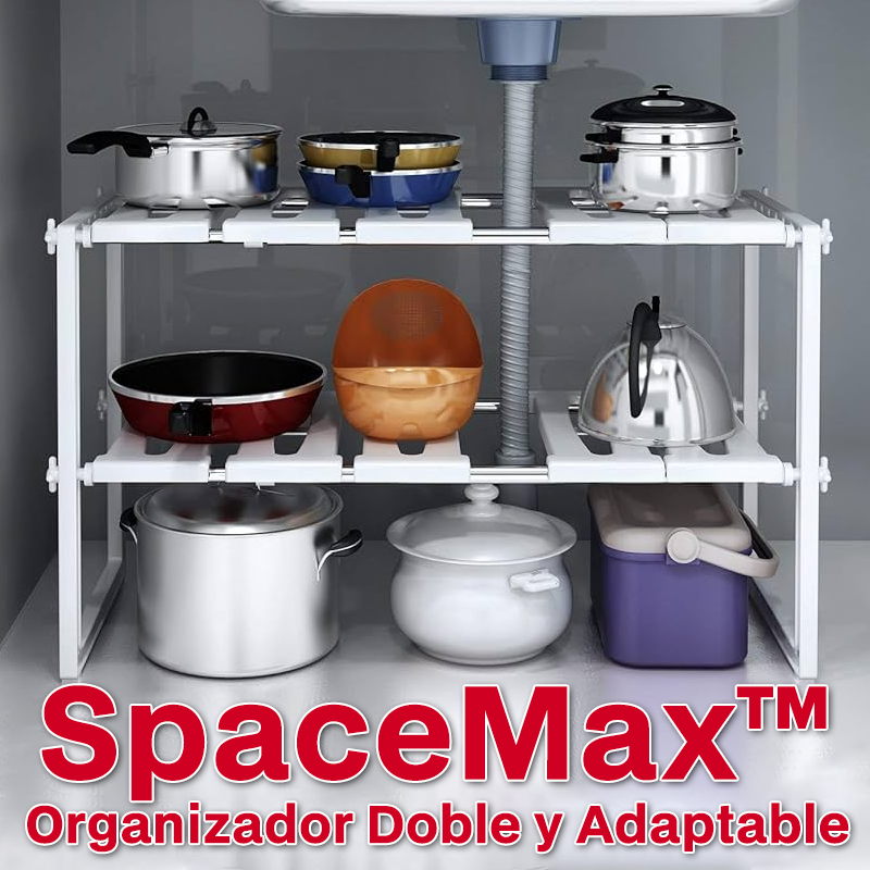 SpaceMax™ Organizador Doble Repisa y Adaptable