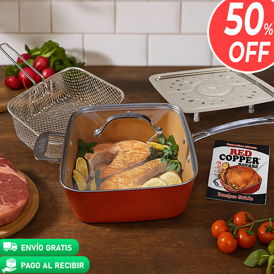 MultiCopper™ - Fríe, saltea, cocina al vapor y hornea