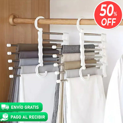 Pack x3 Colgador 5 en 1™ - Organiza tu ropa y gana espacio!