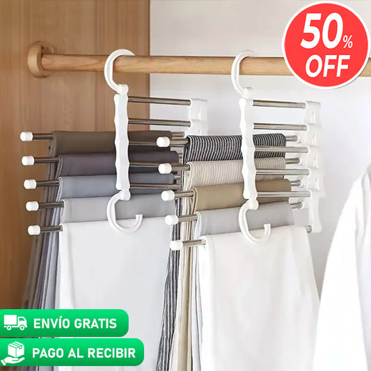 Pack x3 Colgador 5 en 1™ - Organiza tu ropa y gana espacio!