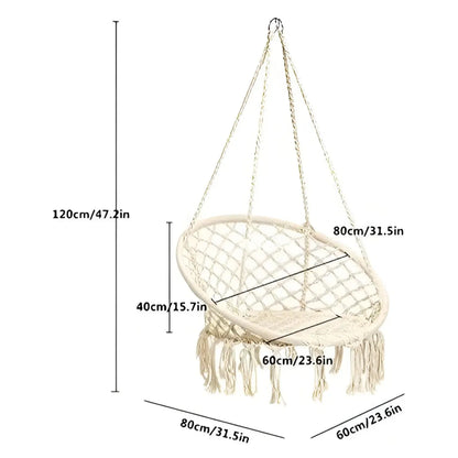 🌴 Silla Hamaca de Macramé – Tu rincón favorito empieza aquí