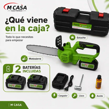 Motosierra Inalámbrica 16” MCASA⚡2 Baterías🔋